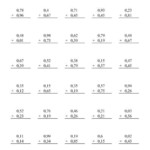 Add And Subtract Decimal Hundredths Worksheet Decimal