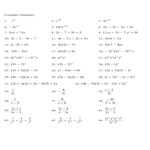 Adding And Subtracting Complex Numbers Worksheet Kuta Worksheets Free