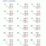 Adding And Subtracting Decimals Worksheets Answer Key Worksheets Free