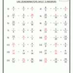 Adding And Subtracting Fractions Multiple Choice Test Pdf Carol Jone