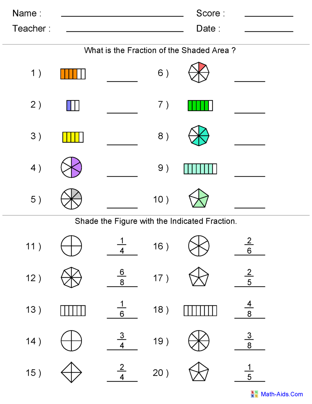 Adding And Subtracting Fractions With Models Worksheet Subtraction