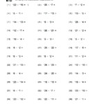 Adding And Subtracting Integers Worksheets Grade 6 Worksheets Free