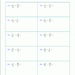 Adding And Subtracting Rational Expressions Worksheet 7th Grade