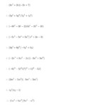 Adding Subtracting And Multiplying Polynomials Worksheet Algebra 2