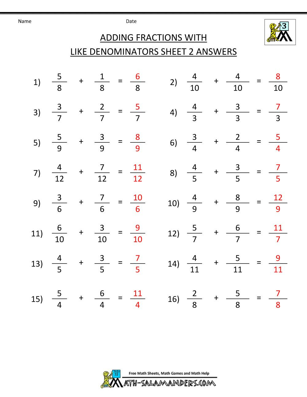 Adding Subtracting Multiplying And Dividing Fractions Worksheet Pdf 