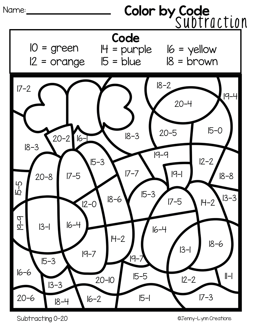 Addition And Subtraction Hidden Picture Worksheets Brian Harrington s 