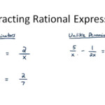 Addition And Subtraction Of Rational Algebraic Expressions Worksheets