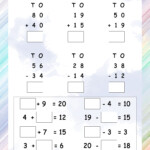 Addition Subtraction Math Worksheets MathsDiary