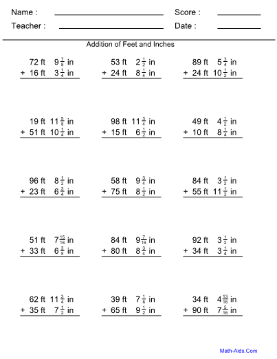 Addition Worksheets With Answer Sheet I TeacherSherpa