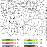 Color Subtraction Worksheet1 Math Coloring Color Worksheets Math