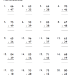 Fifth Grade 2 Digit Subtraction Worksheet EduMonitor