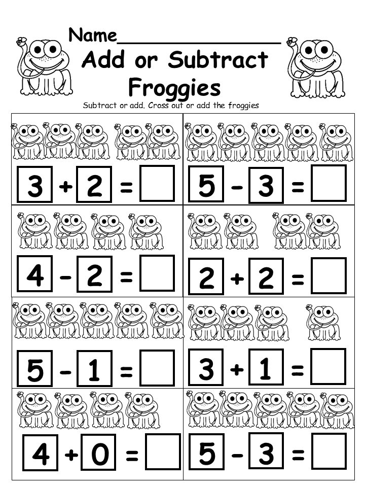 Free Addition And Subtraction Worksheet Kindermomma