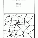 Hidden Mystery Picture Addition Worksheet Math Worksheets Math Math