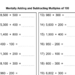 Menatally Adding And Subtracting Multiples Of 10 And 100 Teaching