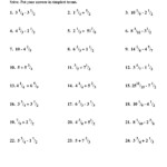 Multiplying And Dividing Fractions And Mixed Numbers Worksheet Answers