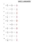 Multiplying And Dividing Positive And Negative Fractions Worksheet