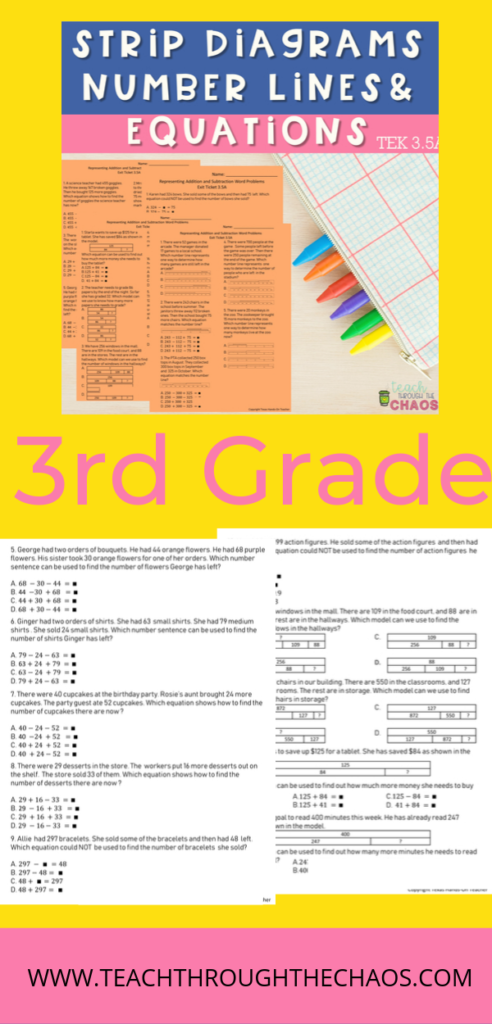 These Addition And Subtraction Strip Diagram Activities Are Perfect For 