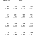 Third Grade Subtraction Worksheet