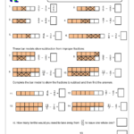 Using Bar Models To Subtract Fractions Fraction And Decimal