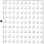 100 Subtraction Math Facts Practice