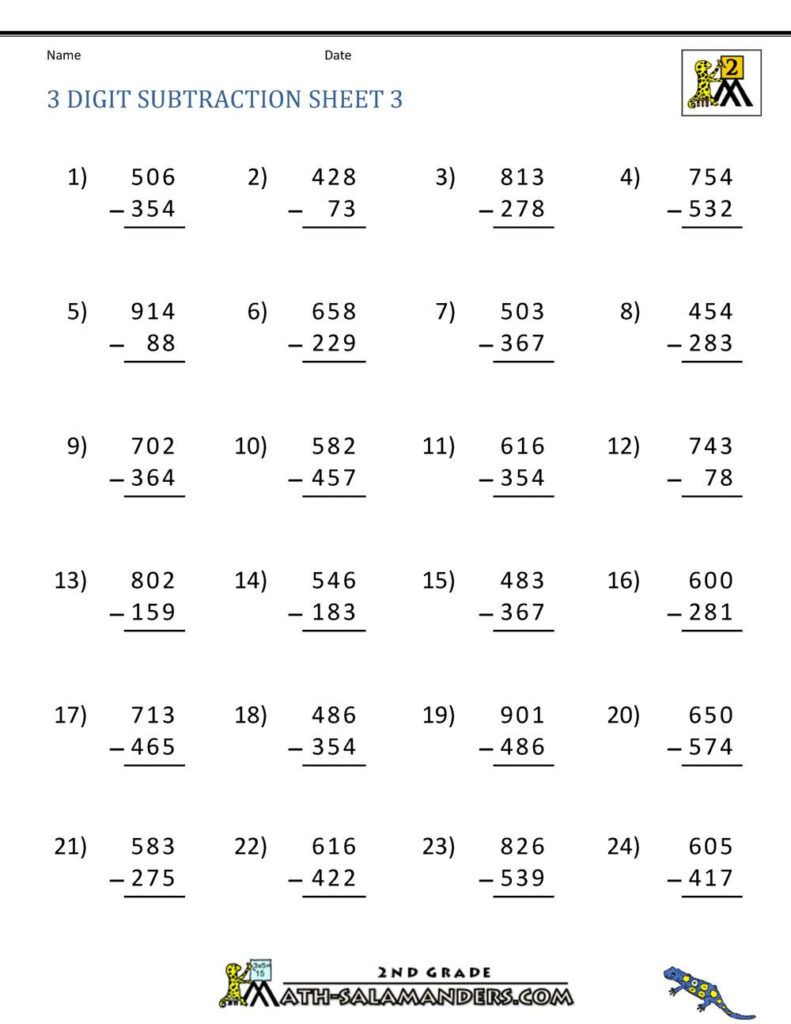 13 Subtraction With Regrouping Worksheets Losdiadecuatroestaciones