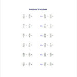 15 Adding And Subtracting Fractions Worksheets Free PDF Documents