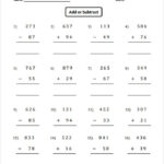 17 Sample Addition Subtraction Worksheets Free PDF Documents