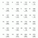 2nd Grade Math Worksheets 2 Digit Subtraction With Regrouping