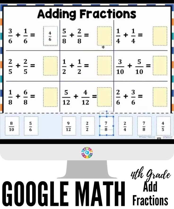 4th Grade Adding Fractions With Like Denominators 4 NF 3 Google 