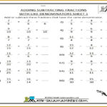 7 Adding And Subtracting Fractions With Unlike Denominators Worksheets