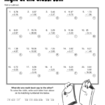 A Math Worksheet For Adding And Subtracting Decimals To The Hundredths