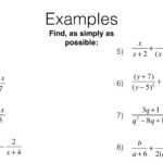 A4g Adding And Subtracting Algebraic Fractions BossMaths