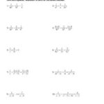 Adding And Subtracting Fractions Worksheets Kuta Thekidsworksheet