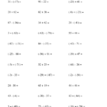 Adding And Subtracting Integers Worksheet Grade 7 Kidsworksheetfun