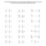 Adding And Subtracting Mixed Fractions With Like Denominators