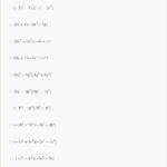 Adding And Subtracting Polynomials Worksheet With Answer Key Pdf