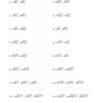 Adding And Subtracting Radicals Of Index 2 With Variable Factors