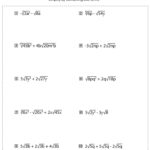 Adding And Subtracting Radicals Worksheets With Answer Key