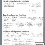 Adding And Subtracting Rational Expressions Worksheet Lesson 9 1