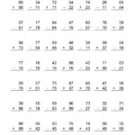 Adding And Subtracting Two digit Numbers Subtraction Worksheets 2nd