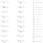 Adding Subtracting Fractions 1 Worksheet With Answer Key Printable