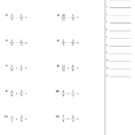 Adding Subtracting Fractions Worksheet With Answer Key Printable Pdf