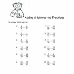 Adding Subtracting Multiplying Dividing Fractions Worksheet Db excel