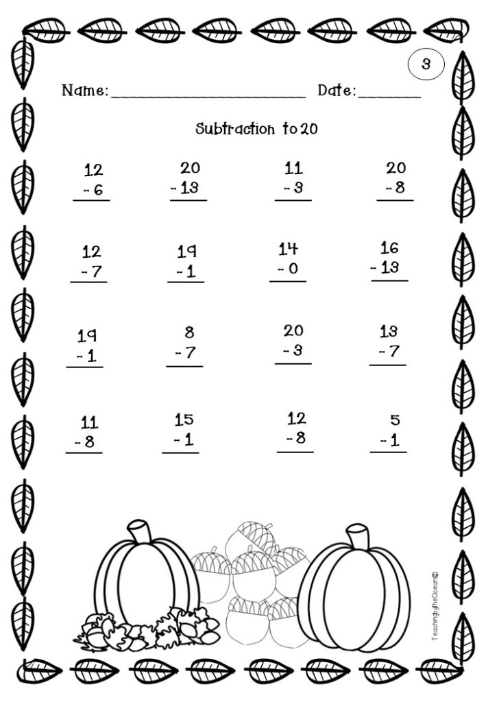 Addition And Subtraction To 20 Fact Fluency Freebie Made By Teachers