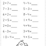 Addition And Subtraction Within 10 Worksheets Kindergarten Math