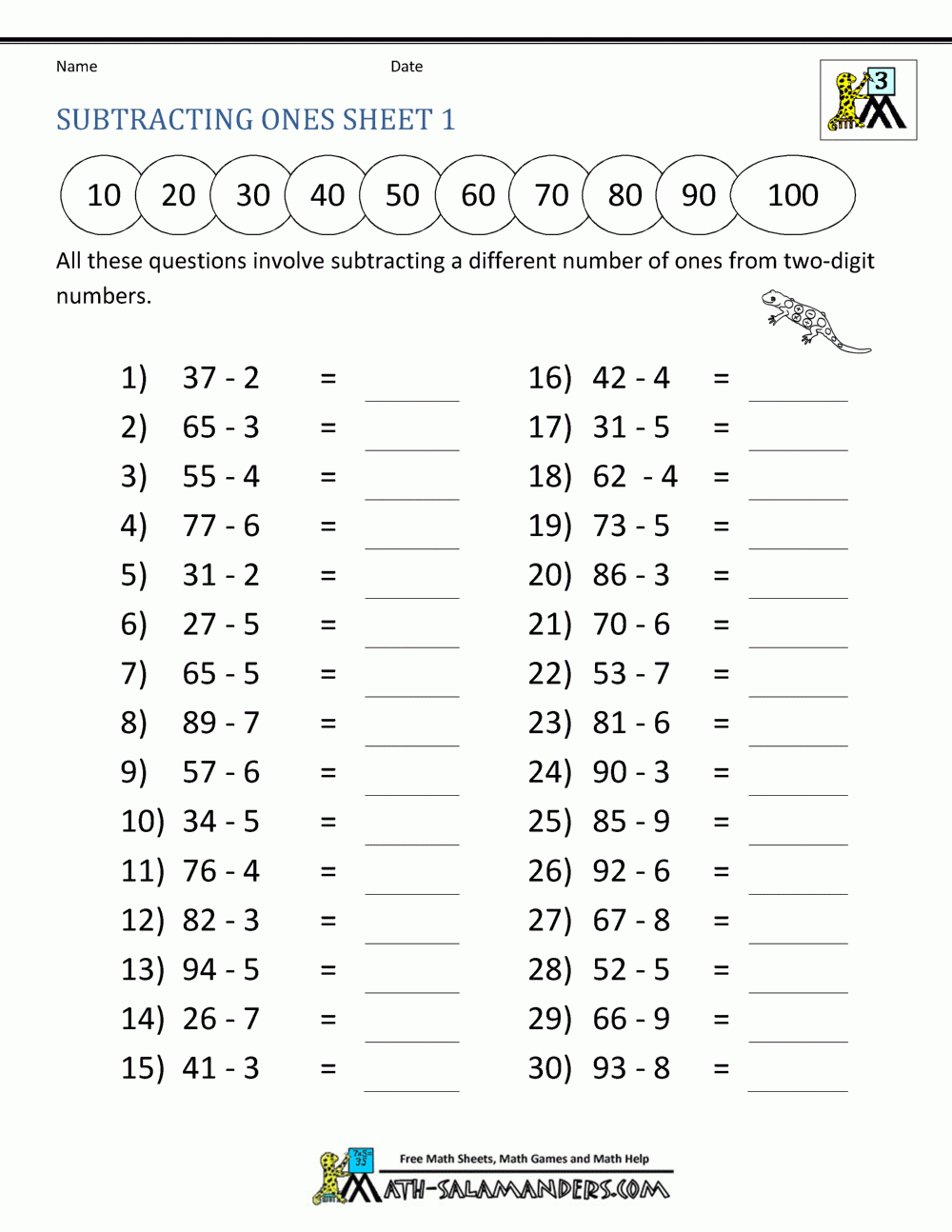 Addition Subtraction 3rd Grade Worksheets Worksheet Hero