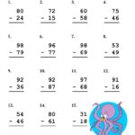 Double Digit Subtraction Worksheet Regrouping