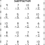 Free 1st Grade Subtraction Worksheets 1 Digit Free4Classrooms