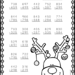 Free Three Digit Subtraction With Regrouping Christmas Theme 3 NBT 2