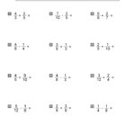 Grade 5 Fractions Worksheet Subtracting Unlike Fractions K5 Learning